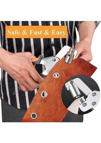 Grommet Tool Kit Şövüş Kiti - Kumbalar, Tuval, Tarpaulin ve Daha Fazlası Için 500PCS 3/8 Inç Grometler Dahil Grommet Punch Seti (Yurt Dışından) indirimleri