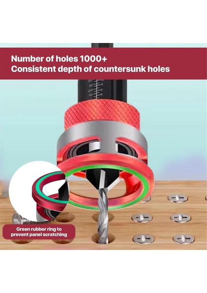 Counterk Matkap Bit Seti 6 Parçalı Counterk Ahşap Matkap Bit Derinlik Durağı, Ahşap Işlemesi Için Hassas Sondaj (Yurt Dışından) fırsatları