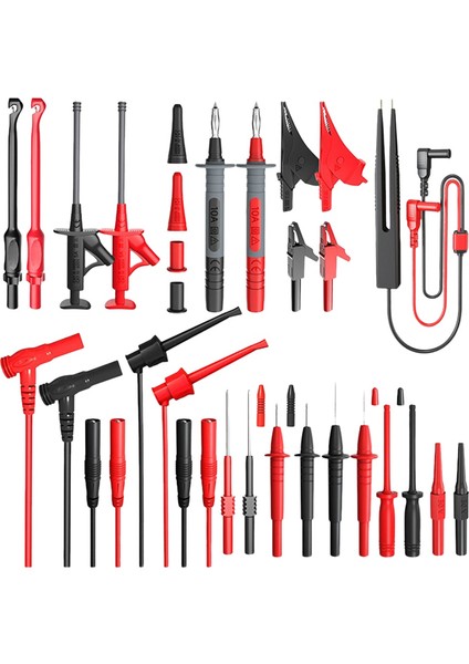 P1925 Multimetre Testi Dijital Elektrik Test Probları ile Kitler Kiti Set Timsah Klipsli Test Kancası Esnek Tel (Yurt Dışından)