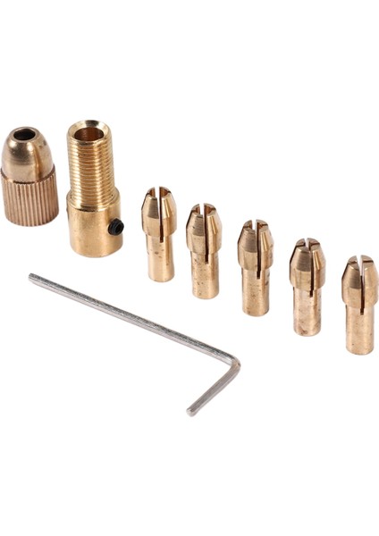 8pcs 0.5-3mm Küçük Elektrikli Matkap Bit Kolet Mini Twist Chuck Tool Kit (Yurt Dışından) fiyatları