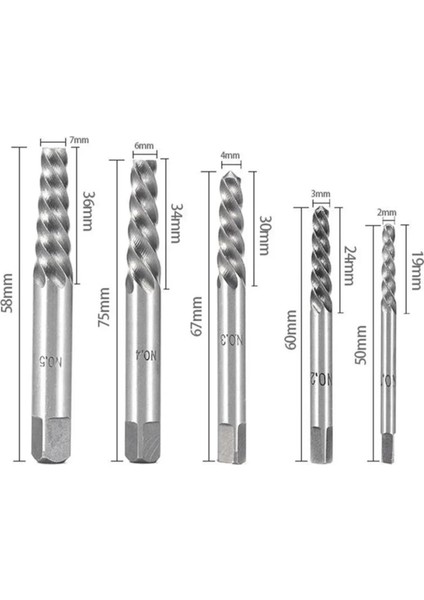 10 Adet Kobalt Sol El Matkap Bit ve Alaşımlı Çelik Extractors, Kırık Cıvata Çıkarma Için Metal Kılıf Alet Kiti (Yurt Dışından) modelleri