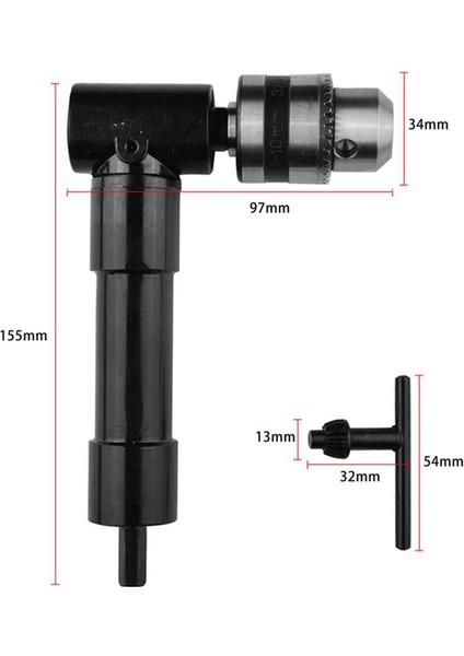 Sağ Açılı Elektrikli Matkap Üç-Pençe Chuck Corner Cihazı Anahtar Köşe Cihazı ile Sağ Açılı Köşe Cihazı (Yurt Dışından) fiyatları