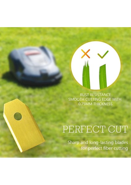 45 Pcs Çim Biçme Makinesi Kesme Bıçakları 0,7 mm Husqvarna Için Keskin Keskin /bahçe /yardforce Robotik Çim Biçme Makinesi Altın (Yurt Dışından) fiyatları