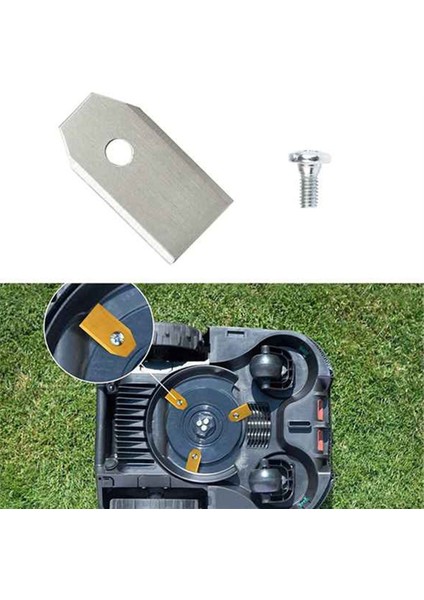 45 Pcs Çim Biçme Makinesi Kesme Bıçakları 0,7 mm Husqvarna Için Keskin Keskinlik /bahçe /yardforce Robotik Çim Biçme Makinesi Gümüş (Yurt Dışından) modelleri