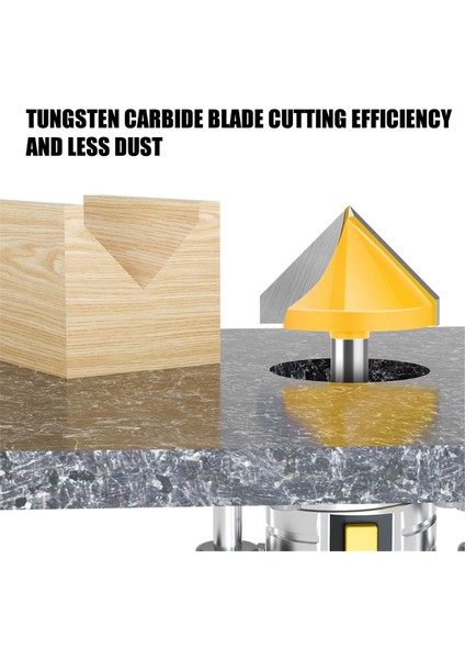 3D Yönlendirici Bit V-Şekilli Kesici 3D Freze Kesici Gravür Makinesi Kesici Ahşap Araçları 9 Pcs (Yurt Dışından) modelleri