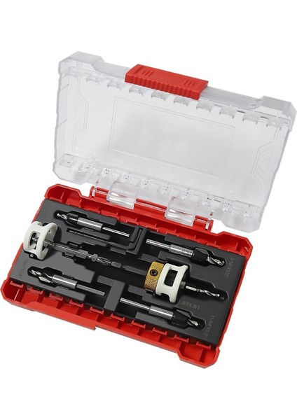 5pcs Hex Shank Counterk Matkap Bitleri Düşük Sürtünme Derinlik Durumu ile Set, 1/4 Inç Hızlı Değişim Hex Shank Counterk Matkap (Yurt Dışından)