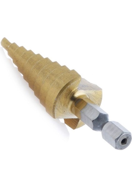 3 Pcs Yüksek Hızlı Çelik Adım Matkap Bit Seti Elektrikli El Alımları Koni Titanyum Kaplamalı Metal Delik Kesici 1/4 Inç Hex Shank Drive Hızlı Değişiklik 3-12MM/4-12MM/4-20MM (Yurt Dışından) indirimleri