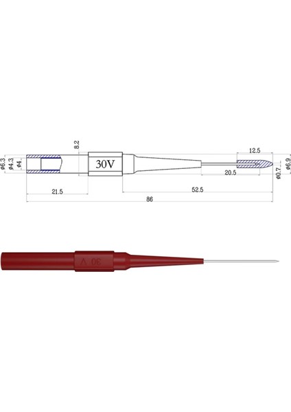 Yeni 20PCS Multimetre Test Probu Iğne Paslanmaz Ponksiyon Arka Prob Pin 4mm Muz Soket Denetim Aracı JT0048 (Yurt Dışından) indirimleri