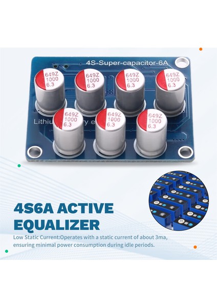 4s 6A Aktif Eksurer Lifepo4 Li-Ion Lityum Pil Dengeleyici Enerji Transfer Dengeleme Kartı 4 Dizeler 12V (Yurt Dışından) fırsatları