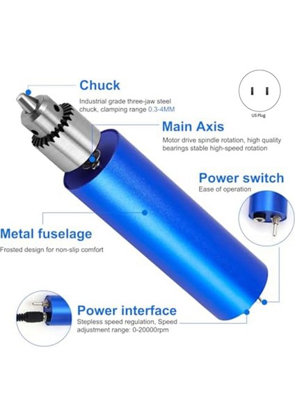 Elektrik Reçine Parlatma Kiti, 110 Aksesuar ile Reçine Matkabı, Reçine Döküm Kalıpları Için Döner Aracı, Abd Fişini Oymak Için (Yurt Dışından) modelleri