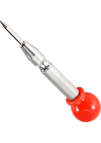 1pcs Hss Center Punch Stator Yumruk Otomatik Merkez Pim Yumruk Yay Yüklü Işaretleme Sondaj Aracı Koruyucu Bir Kılıf Kırmızısı ve Gümüş (Yurt Dışından) modelleri