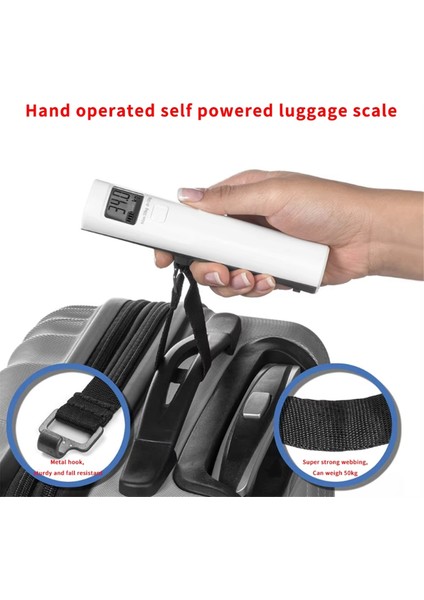El Bagaj Ölçeği Güç Üretimi 50KG 50G Taşınabilir Manuel Dijital Asma Bagaj Ağırlığı Ölçeği Pil Gerekmez (Yurt Dışından) modelleri