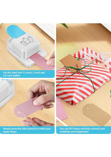 3&#39;ü 1 Arada Zanaat Etiketi Yumruk, 1.5/ 2/ 2,5 Inçlik Kağıt Zımbalar, Dıy Projeleri Için Kartı Yapım Scrapbooking Zanaat Için (Yurt Dışından) fiyatları