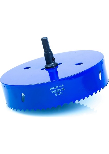 6 Inç 152 mm Delik Mısır Deliği Tahtaları/mısır Deliği Sondaj Kesici ve Altı Shank Matkap Bit Adaptörü (Mavi) (Yurt Dışından) fırsatları