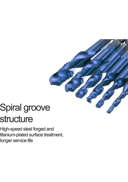 Hex Shank Vidalı Iplik Metrik Musluk Tatbikat Bitleri Vidalı Makinesi Hss Bileşik Matkap El Aletleri Metal Çelik Ahşap Plastik, 12 (Yurt Dışından) fiyatları