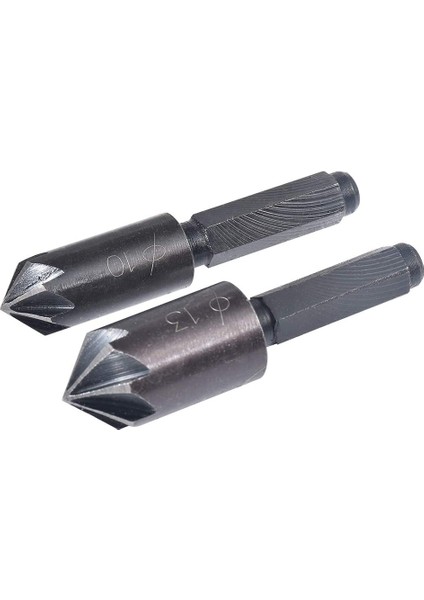2pcs 7 Flüt Counterk Matkap Bit Seti Hex Shank Champer Counterk Matkap Bit Çarpışma Kesici Ahşap Işleme Aracı (Yurt Dışından)