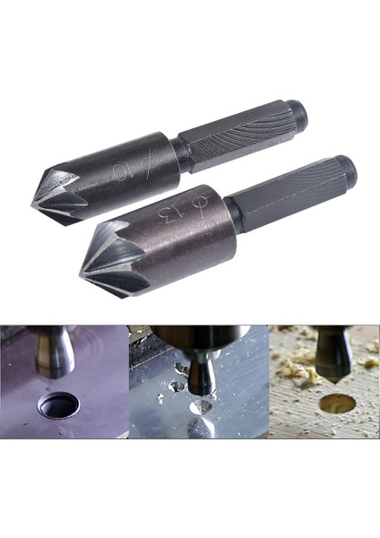 2pcs 7 Flüt Counterk Matkap Bit Seti Hex Shank Champer Counterk Matkap Bit Çarpışma Kesici Ahşap Işleme Aracı (Yurt Dışından) fiyatları