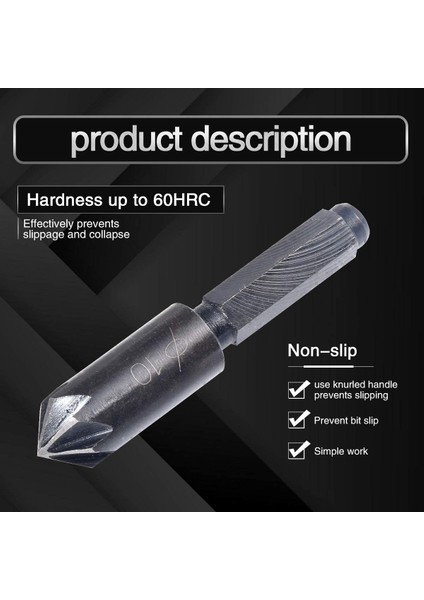 2pcs 7 Flüt Counterk Matkap Bit Seti Hex Shank Champer Counterk Matkap Bit Çarpışma Kesici Ahşap Işleme Aracı (Yurt Dışından) fırsatları