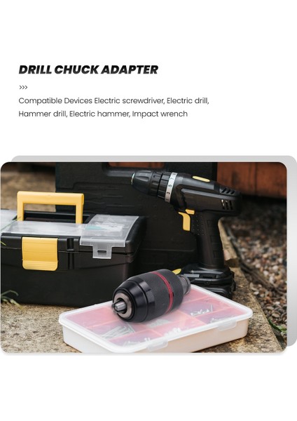 1.5-13MM Anahtarsız Matkap Chuck 1/2INCH-20UNF Sds-Plus Shank 1/4inch Hex Shank 1/2inch Soket Kare Anahtar Adaptörü (Yurt Dışından) modelleri