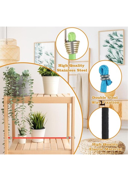 21 Adet Kancalı Mini Bungee Kordonları, 10 Inç Ayarlanabilir Kısa Bungee Kordonları Ağır Hizmet, Bagaj Çadır Muşamba Için Esnek Kayışlar (Yurt Dışından) fırsatları