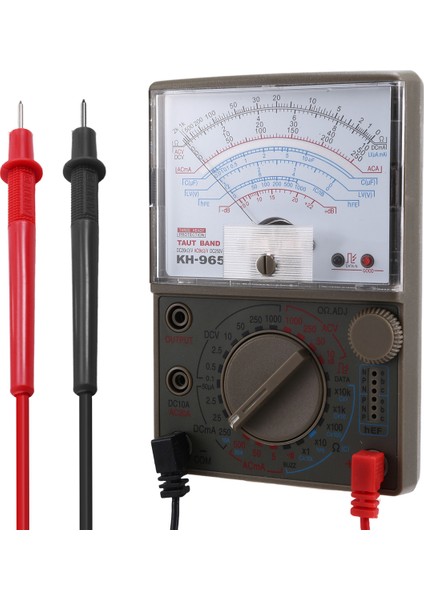 KH-965 Analog Multimetre Mekanik Işaretçi Ölçer Ac/dc Voltaj Test Pen Multi Test Cihazlı Akım Direnç Ölçer (Yurt Dışından) modelleri