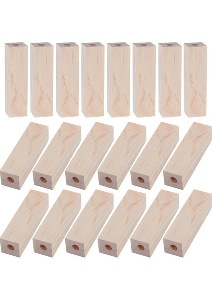 20PCS Önde Delinmiş Kısa Kalem Boşlukları 7mm Delik Boşlukları Dikdörtgen Önceden Düzenlenmiş Ahşap Kalem Boşlukları Dönüş Kalem Boşlukları (Yurt Dışından)