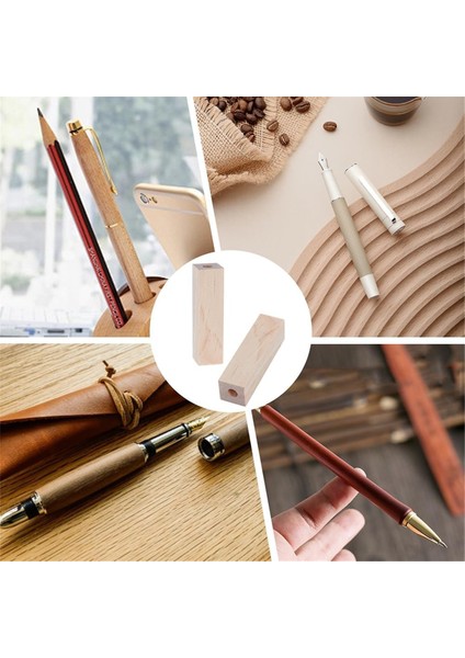 20PCS Önde Delinmiş Kısa Kalem Boşlukları 7mm Delik Boşlukları Dikdörtgen Önceden Düzenlenmiş Ahşap Kalem Boşlukları Dönüş Kalem Boşlukları (Yurt Dışından) indirimleri