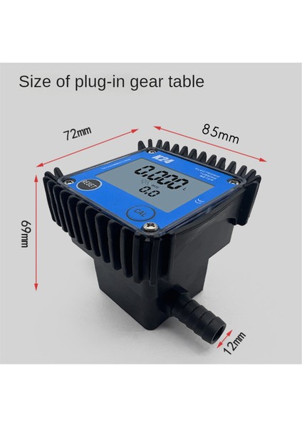 Küçük Akış Dijital Ekran Dişli Dişli Akış Ölçer Benzin Yağı Hidrolik Yağ Soya Yağı Suyu 0.2-10L/DAK (Yurt Dışından) fiyatları