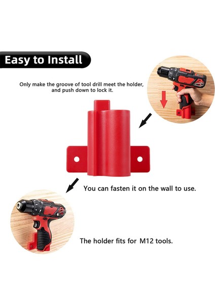 4 Pc Araçları Güç Pil Montajları Milwaukee Için Depolama M12 12V Tutucu Matkap Araçları Tutucu Duvar Montajı Depolama Braket Taban (Yurt Dışından) indirimleri