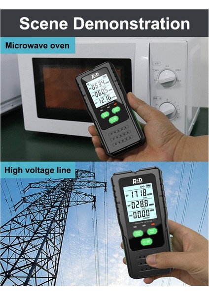 3&#39;ü 1 Arada Elektromanyetik Alan Radyasyon Dedektörü Test Cihazı Emf Metre Çok Fonksiyonlu Taşınabilir Radyo Frekansı Uyarma Ölçer (Yurt Dışından) fiyatları