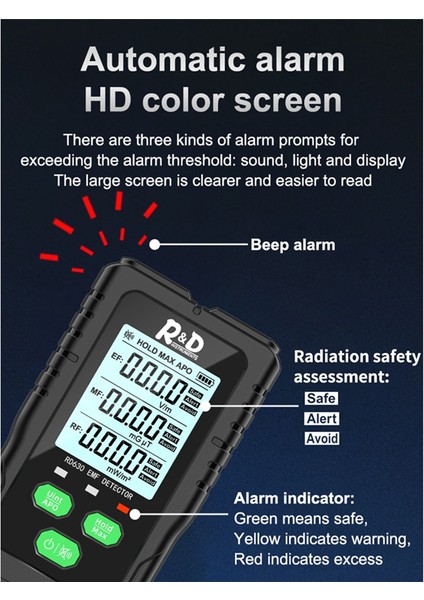 3&#39;ü 1 Arada Elektromanyetik Alan Radyasyon Dedektörü Test Cihazı Emf Metre Çok Fonksiyonlu Taşınabilir Radyo Frekansı Uyarma Ölçer (Yurt Dışından) fırsatları