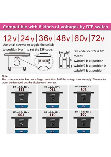 12V 24V 36V 48V 60V 72V LED Pil Monitör Göstergesi Pil Yakıt Göstergesi Göstergesi Lityum Iyon Pil Test Cihazı (Yurt Dışından) modelleri