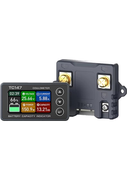 TC147 Yüksek Hassasiyetli Renkli Ekran Coulomb Metre Pil Voltajı ve Akım Metre TC147-CS50 (0-75A) (Yurt Dışından)