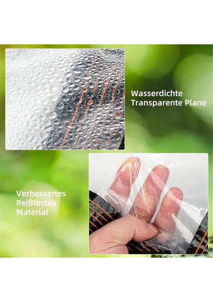 10X12 Ft Açık Muşamba Ağır Hizmet Su Geçirmez, Grometli Açık Muşamba, Takviyeli Kenarlı Berrak Plastik Muşamba (Yurt Dışından) indirimleri