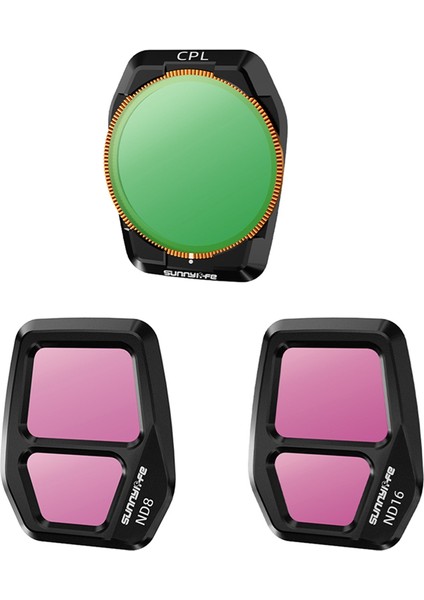 Djı Air 3s Cpl/nd Set Filtre Kiti Için Sunnylife Ayarlanabilir Lens Filtre Seti Djı Air 3s Drone Aksesuarları, A (Yurt Dışından) modelleri