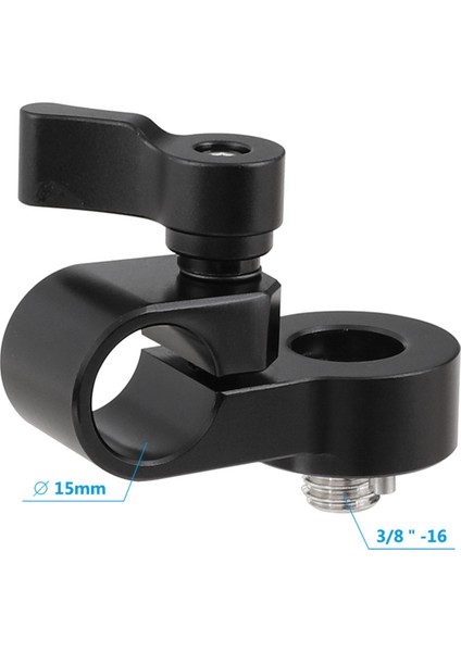 Dslr Kamera Kafesi Teçhizatı Için 3/8inch-16 Montaj Vidalı 15MM Tek Çubuk Kelepçe Adaptörü 15MM Çubuk Ray Destek Sistemi (Yurt Dışından) modelleri