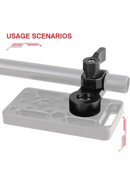 Dslr Kamera Kafesi Teçhizatı Için 3/8inch-16 Montaj Vidalı 15MM Tek Çubuk Kelepçe Adaptörü 15MM Çubuk Ray Destek Sistemi (Yurt Dışından) fırsatları