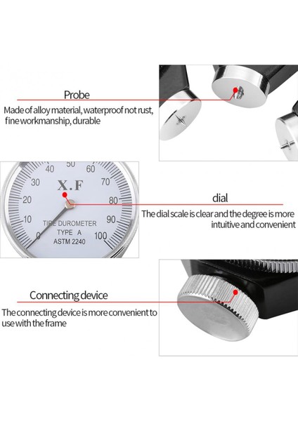 Shore Durometre A Tip 0-100 Ha Kauçuk Lastik Sertlik Test Cihazı Plastik Deri Kauçuk Multi Rest Için Ölçer (Yurt Dışından) modelleri