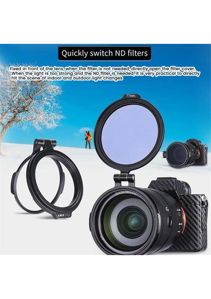 Uurıg Nd Dslr Kamera Fotoğraf Lens Braketi 77MM Için Hızlı Serbest Bırakma Anahtarı Lens Filtresi (Yurt Dışından) fiyatları