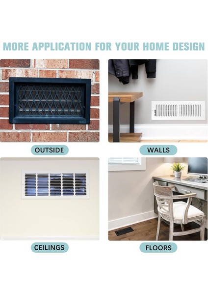 Manyetik Havalandırma Kapağı 8X15IN, Ev Için 2 Paket Rv Zemin Duvar Tavan Kaydı Ac Havalandırma Dekoratif Havalandırma Kapağı Manyetik Plaka (Yurt Dışından) modelleri
