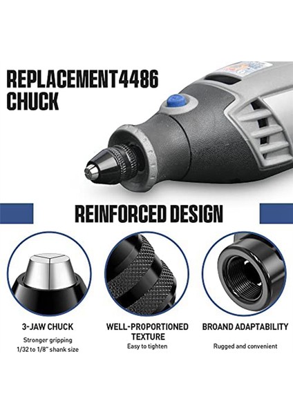 Drill Chuck Collet Seti, 28 Pcs Chuck Collet Kit (1/32 - 1/8inch) Yedek 4486 Matkap Anahtarsız Bit 4485 Pirinç Kolet Seti (Yurt Dışından) fırsatları