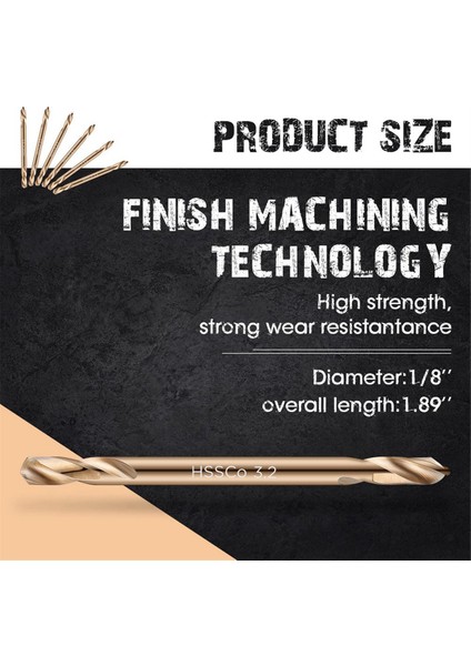 30PCS 1/8in Kobalt Matkap Bitleri Sertleştirilmiş Çelik Dökme Demir Ahşap Plastik Plastik Paslanmaz Çelik Matkap Bit (Yurt Dışından) fiyatları