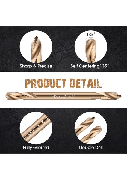 30PCS 1/8in Kobalt Matkap Bitleri Sertleştirilmiş Çelik Dökme Demir Ahşap Plastik Plastik Paslanmaz Çelik Matkap Bit (Yurt Dışından) fırsatları