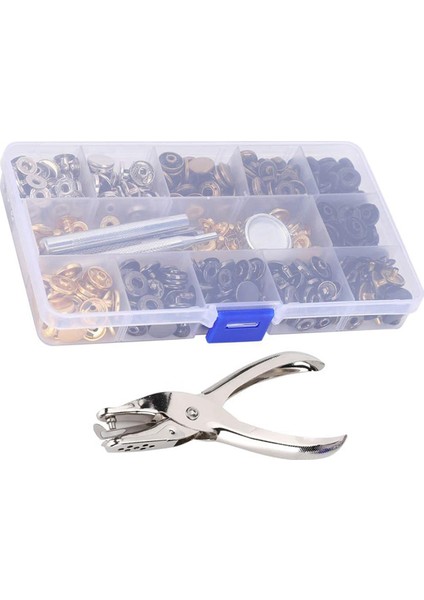 120 Set Snap Darlatıcı Kiti Deri 6 Renkli Metal Pres Saplama Araçları (Yurt Dışından) fırsatları