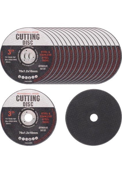 18 Adet Kesme Diskleri, 76MM Kesme Diski, Metal Için Açılı Öğütücü Diskler, Taşlama Diskleri, Metal Kesme Için Kesme Diskleri (Yurt Dışından)