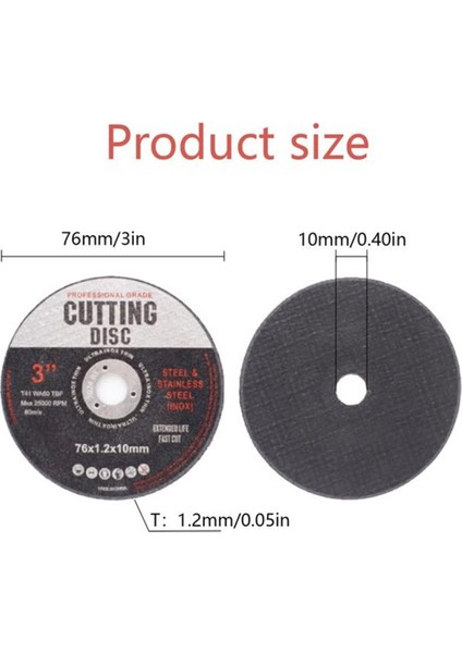 18 Adet Kesme Diskleri, 76MM Kesme Diski, Metal Için Açılı Öğütücü Diskler, Taşlama Diskleri, Metal Kesme Için Kesme Diskleri (Yurt Dışından) fiyatları