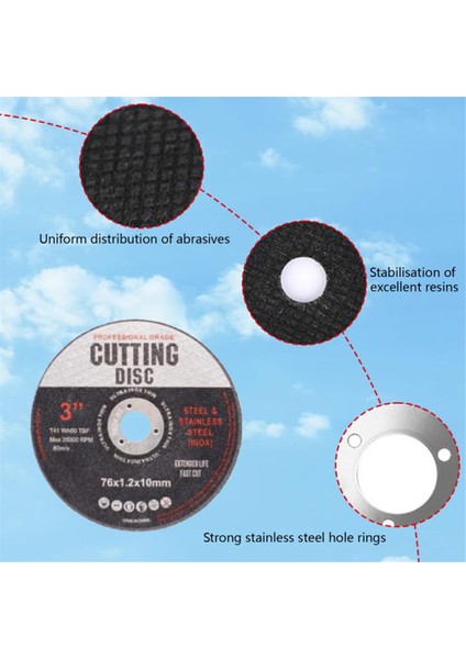 18 Adet Kesme Diskleri, 76MM Kesme Diski, Metal Için Açılı Öğütücü Diskler, Taşlama Diskleri, Metal Kesme Için Kesme Diskleri (Yurt Dışından) modelleri