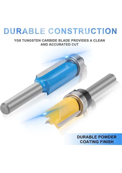 4 Sifonlama Yönlendirici Biti Dahil 10 Adet Yönlendirici Biti 1/4 Shank, 4 Desen Yıkama Yönlendirici Biti 2 Darbe Biti Et (Yurt Dışından) indirimleri