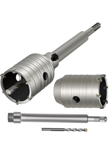 1set 2 1/2 Inç Beton Delik 220MM Sds ile Şans Sihir, 65MM Duvar Deliği Çimento Tuğla Taş Duvar Için Testere Matkap Bit (Yurt Dışından)