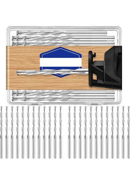 50PCS Ahşap ve Plastik Kılavuz Noktası Kesme Bitleri Için 1/8 Inç Matkap Bit Çapı Ahşap Yönlendirici Bitler, Spiral Testere ile Kullanım Için (Yurt Dışından)